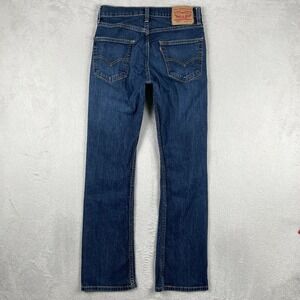 Levis 527 Jeans Men 29x30 Slim Fit Dark Wash Bootcut Western Cowboy Whiskering